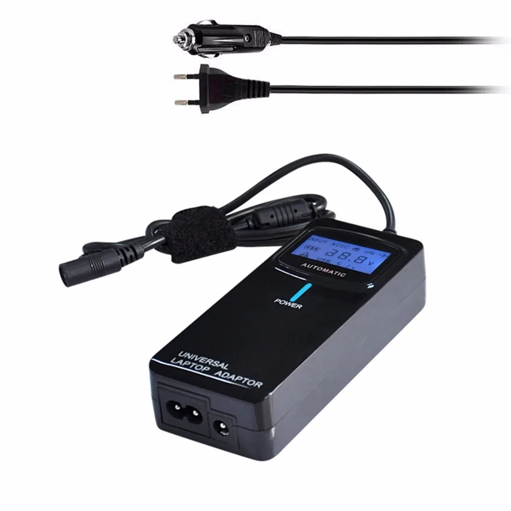 Image POW ULA90 Laptop Notebook Power 90W Universal Charger with Car Charger   EU Plug Power Adapter   12 Power Adapters