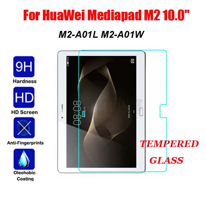 

9H Explosion-Proof Tempered Glass Film For Huawei MediaPad M2 10.1 10.0 M2-A01W M2-A01L Tablet Screen Protector Protective Film