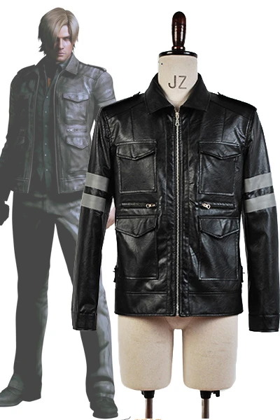 jaqueta de couro resident evil