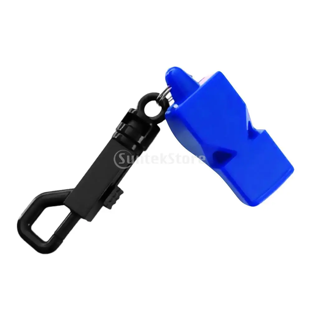 Emergency Survival Scuba Diving Safety Whistle for Boating Kayaking Hiking with Belt Clip-Choose Colors