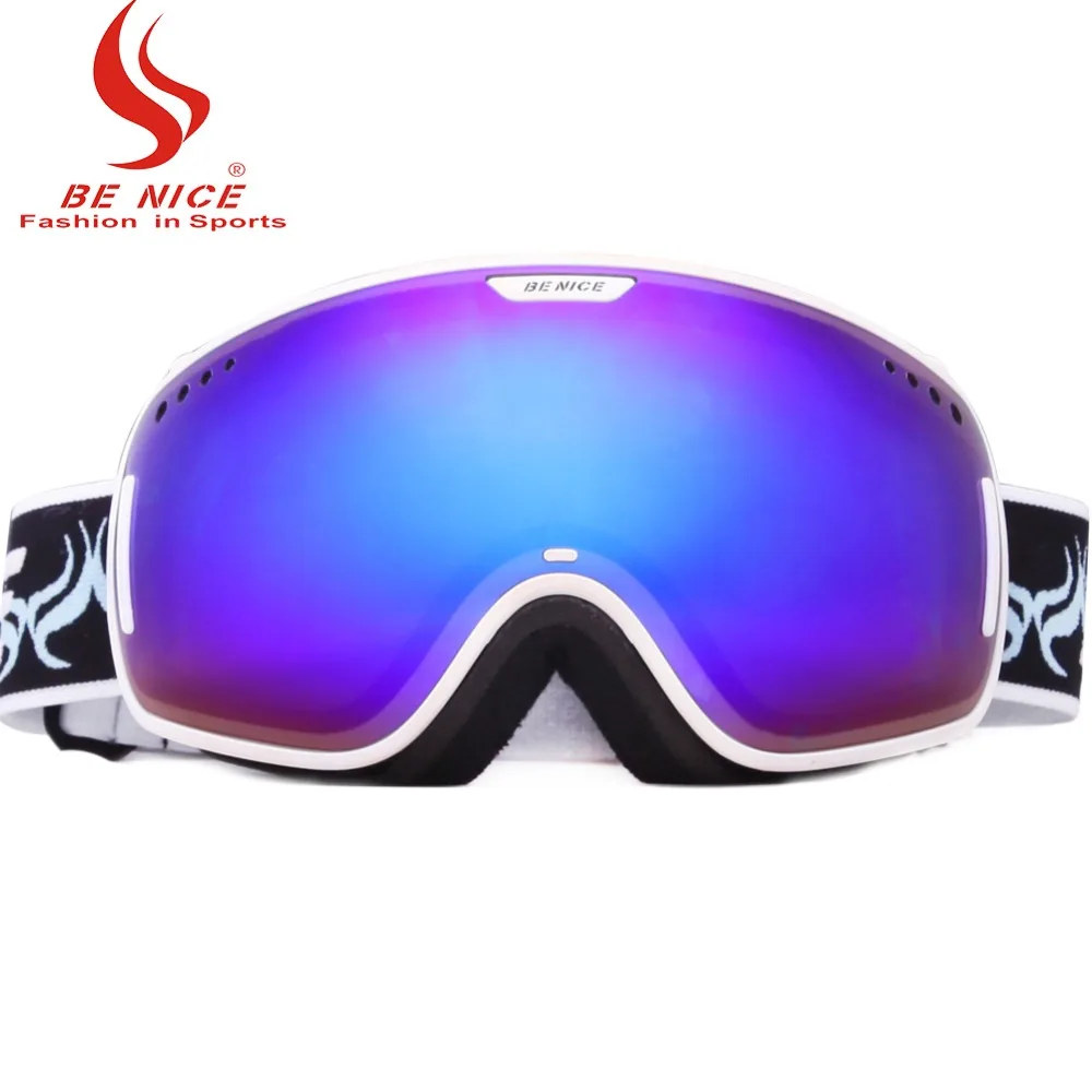 Buy Professional Ski Goggles OTG Anti fog Windproof UV