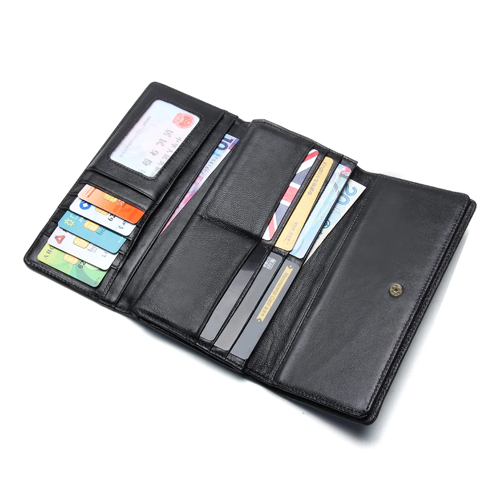 Cellphone Wallet Handbag Coin-Purse Money-Card-Holder Clutch Long-Design Genuine-Leather Cellphone Wallet Handbag Coin-Purse Money-Card-Holder Clutch Long-Design Genuine-Leather