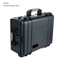SQ4295 внутренний 538*380*210 мм черный водонепроницаемый жесткий пластиковый транспортный чехол с полной пеной