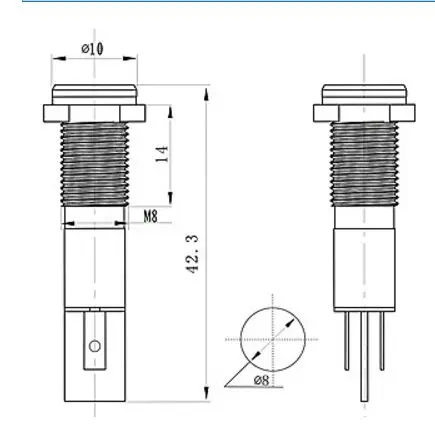 drawing of 8mm