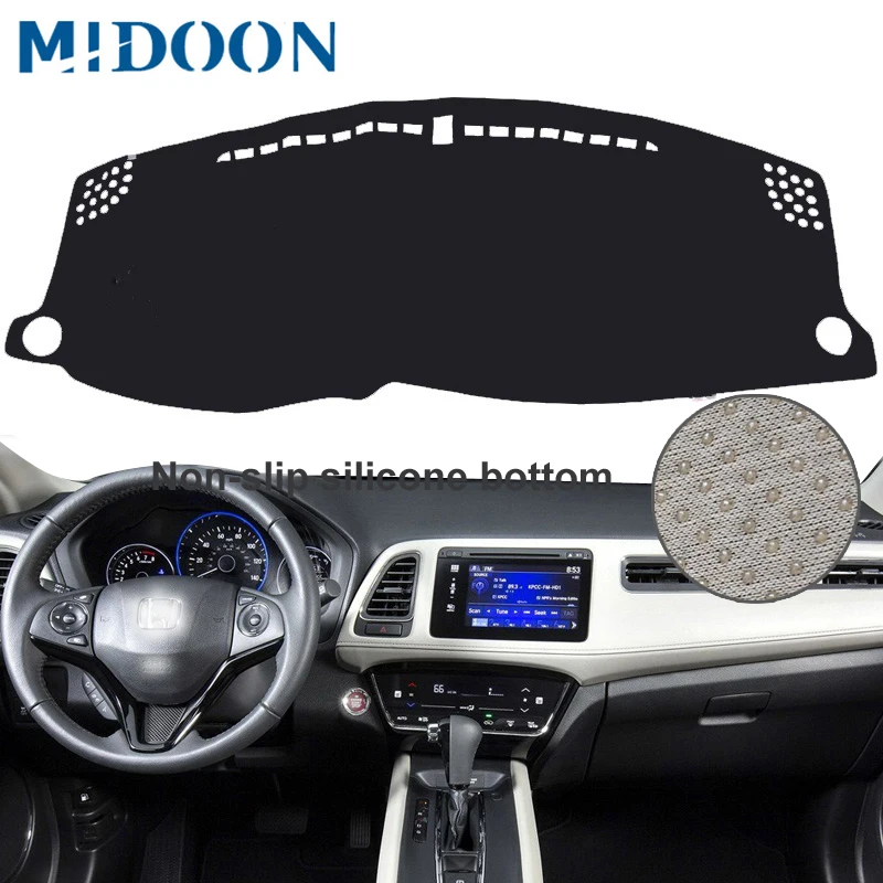 

MIDOON Fit For Honda HRV Vezel HR-V 2014 2015 2016 2017 2018 Dashmat Dash Mat Dashboard Cover Pad Sun Shade Dash Board Cover Car