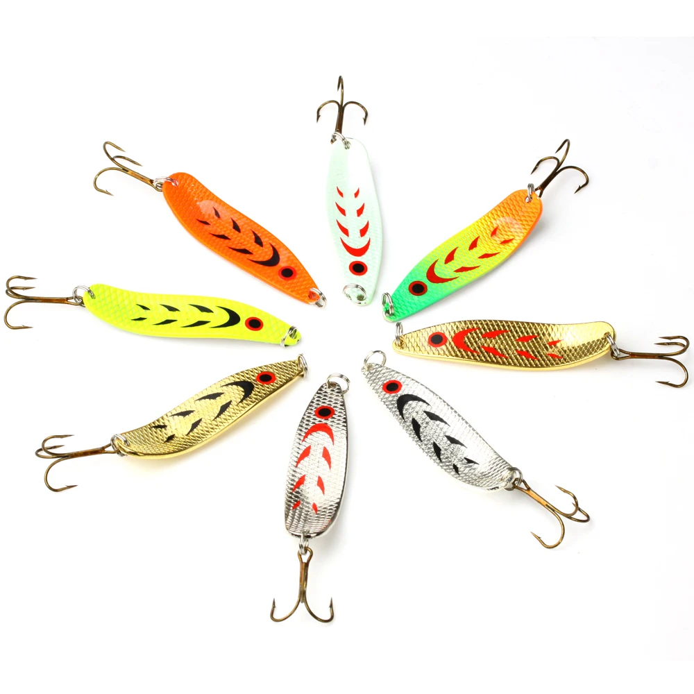 Hot New 1PC 10g-38g spinner Fishing Lure mepps metal bait Spoon Fishing Tackle Vissen Pesca Sequin Paillette Single Mustad hooks
