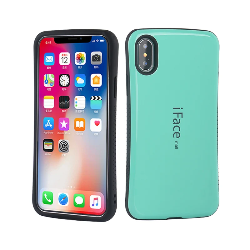 iFace Mall Case for iPhone X Cover Hybrid TPU + PC Back ...