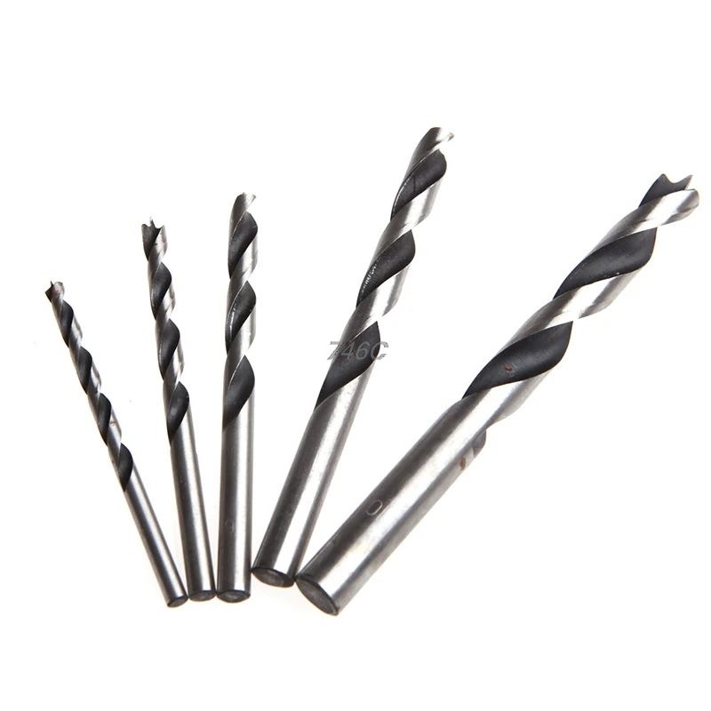 OOTDTY Free Shipping 2018 5Pcs/Set 4/5/6/8/10MM HSS Drill Bits Kit For Woodworking Metal Wood Tools SEP27_30 | Инструменты