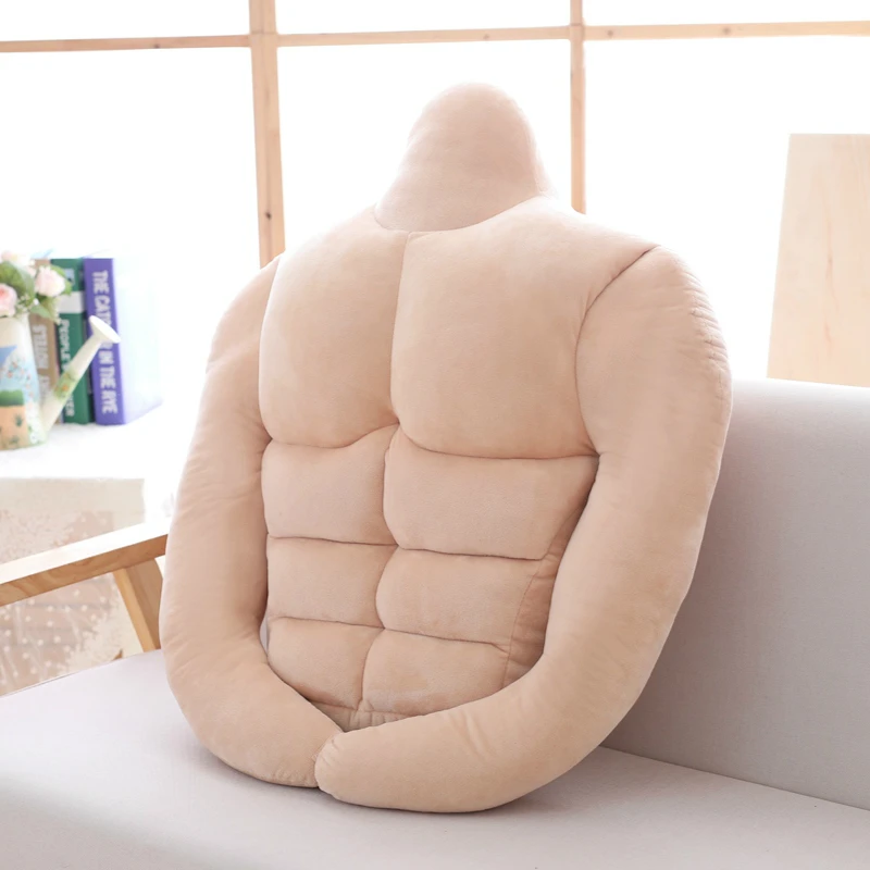 Soft Stuffed Toys Muscle Man Plush Toy Pillow Boyfriend Arm Plush Doll Girlfriend's Best Birthday Gift Sleeping Pillow