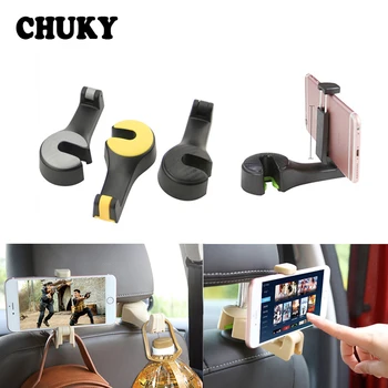 

Car Back Seat Headrest Multifunction Hook Auto Holder Mobile Phone Frame for Skoda Octavia 2 Rapid Fabia Nissan Qashqai J11 J10