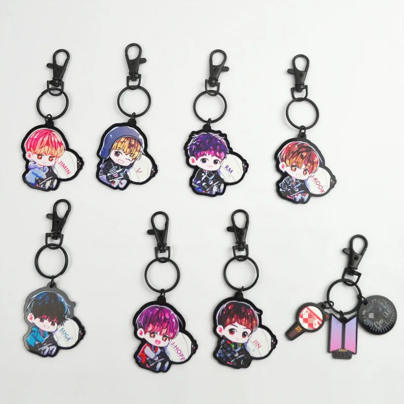 

Cute Bangtan boys Pendant Moblie phone key straps lovely Bangtan boys kawaii korean supplies Stationery set FASHION new arrivals