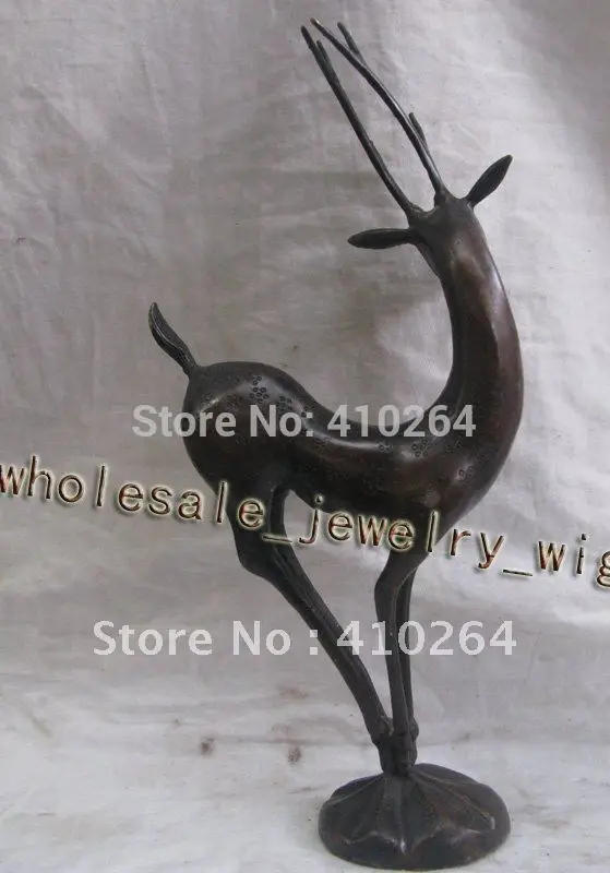 

beautiful Mascot Alacrity sika deer bronze statue