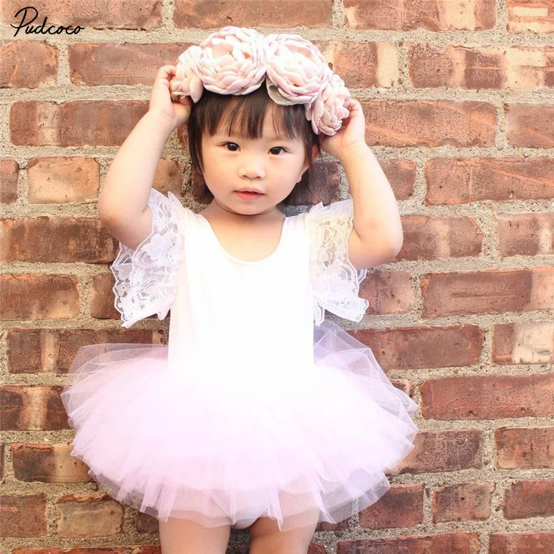 

Baby Girls Dress Summer Beach Style ruffles lace Tutu Dresses For Girls Vintage Toddler Kids Girl Clothing 0-3Y