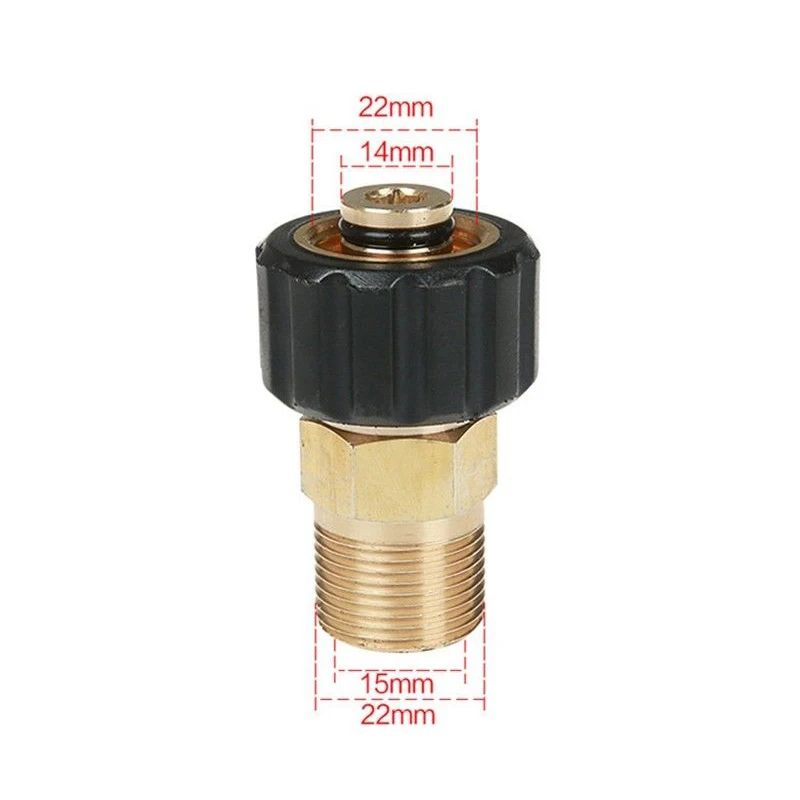Mayitr шланг для мойки давления муфты винт ниппель M22 мужской/15 мм до M22 женский/14 мм адаптер давление полив инструмент