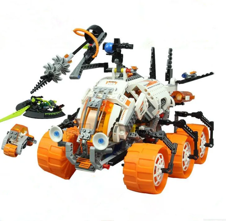 

New Mars Mission Space sparkle Car MT-101 Armored Drilling Model Building Block Toys for Children Bricks Compatible with 7599