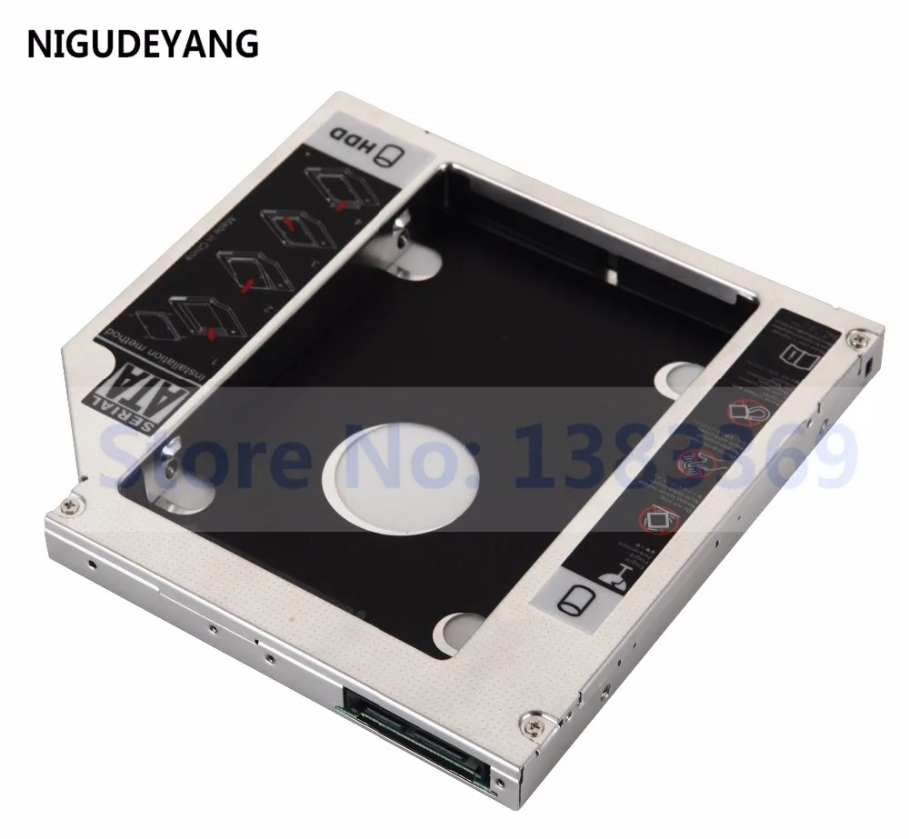 Nigudeyang 2nd 12.7 мм жесткий диск HDD Caddy адаптер для Toshiba L555D-S7005 замены GT20F DVD