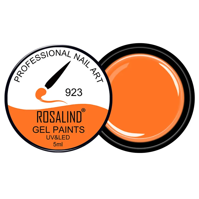 ROSALIND 5 мл Гель-лак для рисования 142 цветов набор гель-лаков для ногтей для маникюра Сделай Сам верхнее Базовое покрытие Hybird дизайн праймер для ногтей - Цвет: RF923