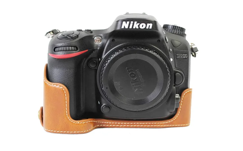 Винтажный чехол из искусственной кожи для камеры на половину корпуса Nikon D7100 D7200