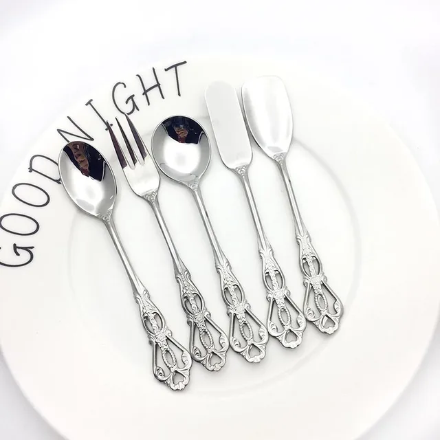 Palace Elegant Afternoon Tea Cutlery Set Coffee Cake Scoop Dessert Fork