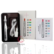 Перезаряжаемые татуаж машина электрическая машинка для татуировок пистолет Microblading для бровей подводка для глаз вечный макияж с МТС Функция