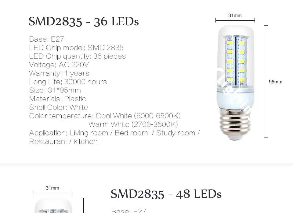 YNL 220 В Bombillas светодиодный лампочка E27 5 24 38 48 56 69 светодиодный s SMD5730 лампада de светодиодный яркий светильник