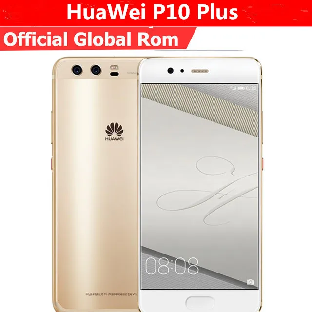 Оригинальный мобильный телефон HuaWei P10 Plus 4G LTE Kirin 960 на базе Android 7 0 5 дюйма 2K 2560x1440 6