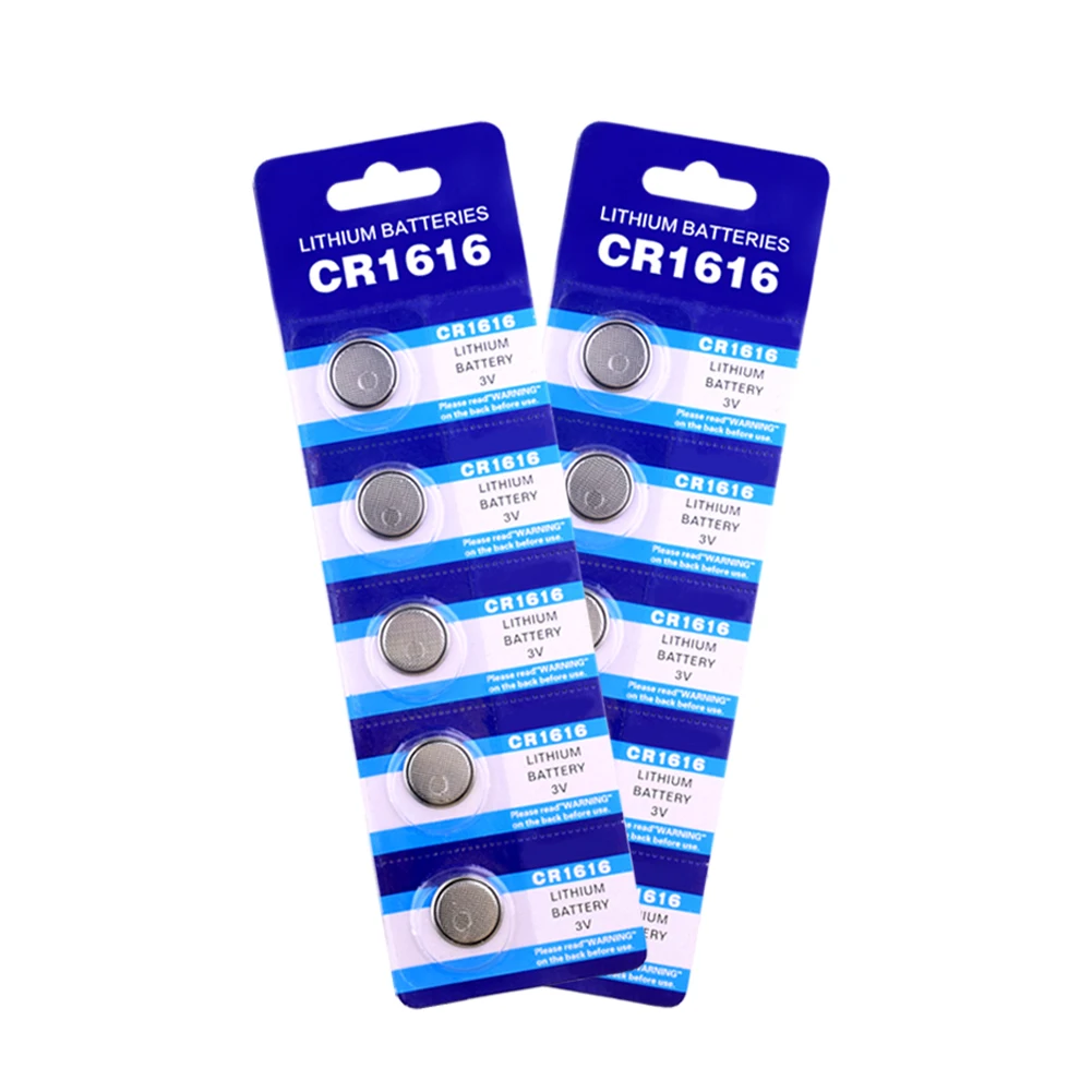 YCDC 10pcs 3V CR1616 Battery Lithium Coin Cell Hearing Aid Clock Watch