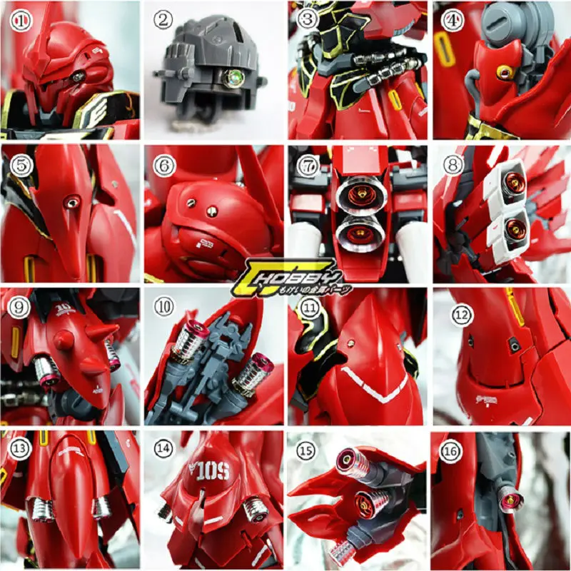 Newest Gundam Metal Detail-Up Parts Set For MG 1 100 MSN-06S Sinanju ver.Ka OVA Model Kit
