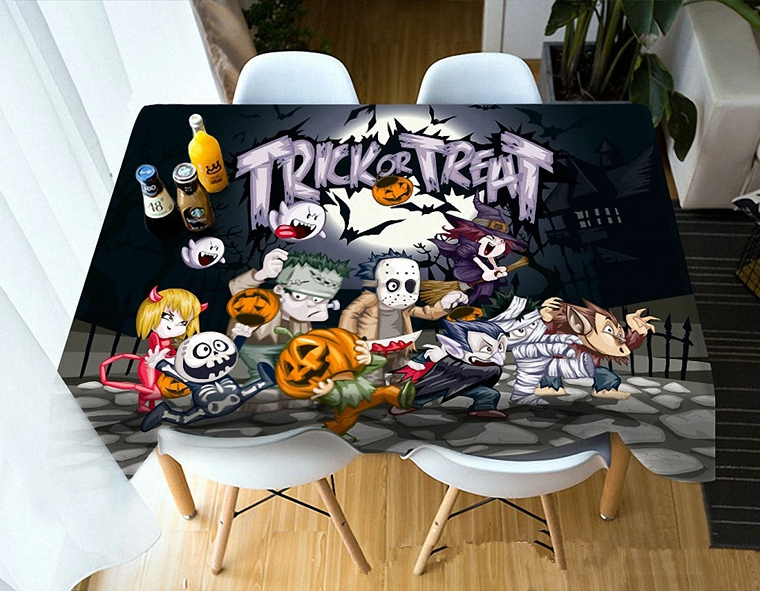 

Halloween high quality super three-dimensional 3D rural tablecloth bedside cabinet cover cloth tapestry banners flag wall decor