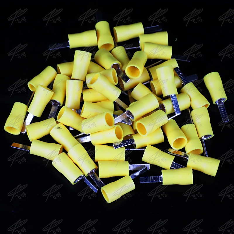 1000pcs/pack DBV2-14 Insulated Blade Terminal Cable Wire Connectors Electrical Crimp Terminals Ends Cold pressed terminal