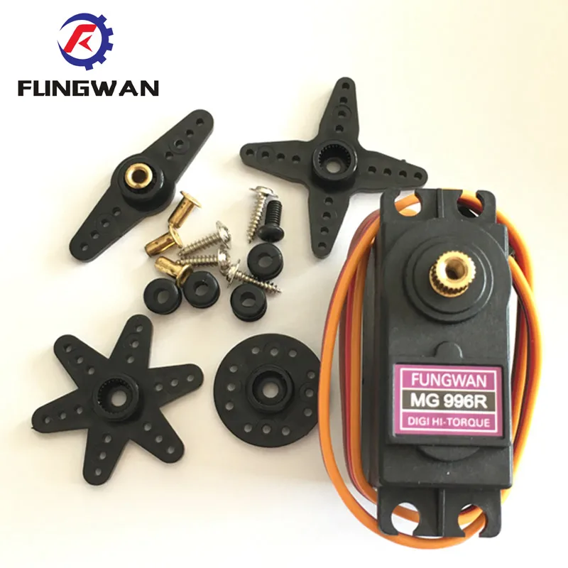 

Free Shipping 20 Pieces Servos MG996R MG996 Servo Metal Gear for Futaba JR Car RC Model Helicopter Boa