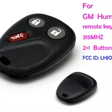 Автосигнализация стартовый двигатель 3 кнопки дистанционного ключа, Автомобильная сигнализация дистанционного корпуса 315 МГц FCC ID LHJ011