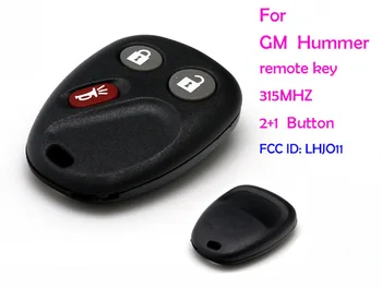 

Wholesale car alarm start engine 3 buttons remote key,car alarm remote case 315mhz FCC ID LHJ011, free Shipping