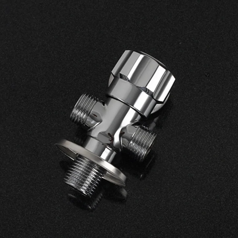 1PC Bronze Two site Triangle Valve Antique Copper Durable Shower Valve