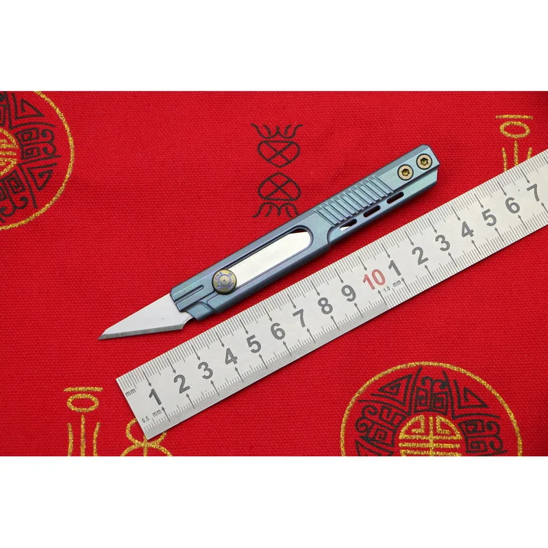 

LOVOCOO Original Paper cutter Cuttin knife Titanium Handle Olfa stainless steel blade Pruning outdoor camping knives daily tools