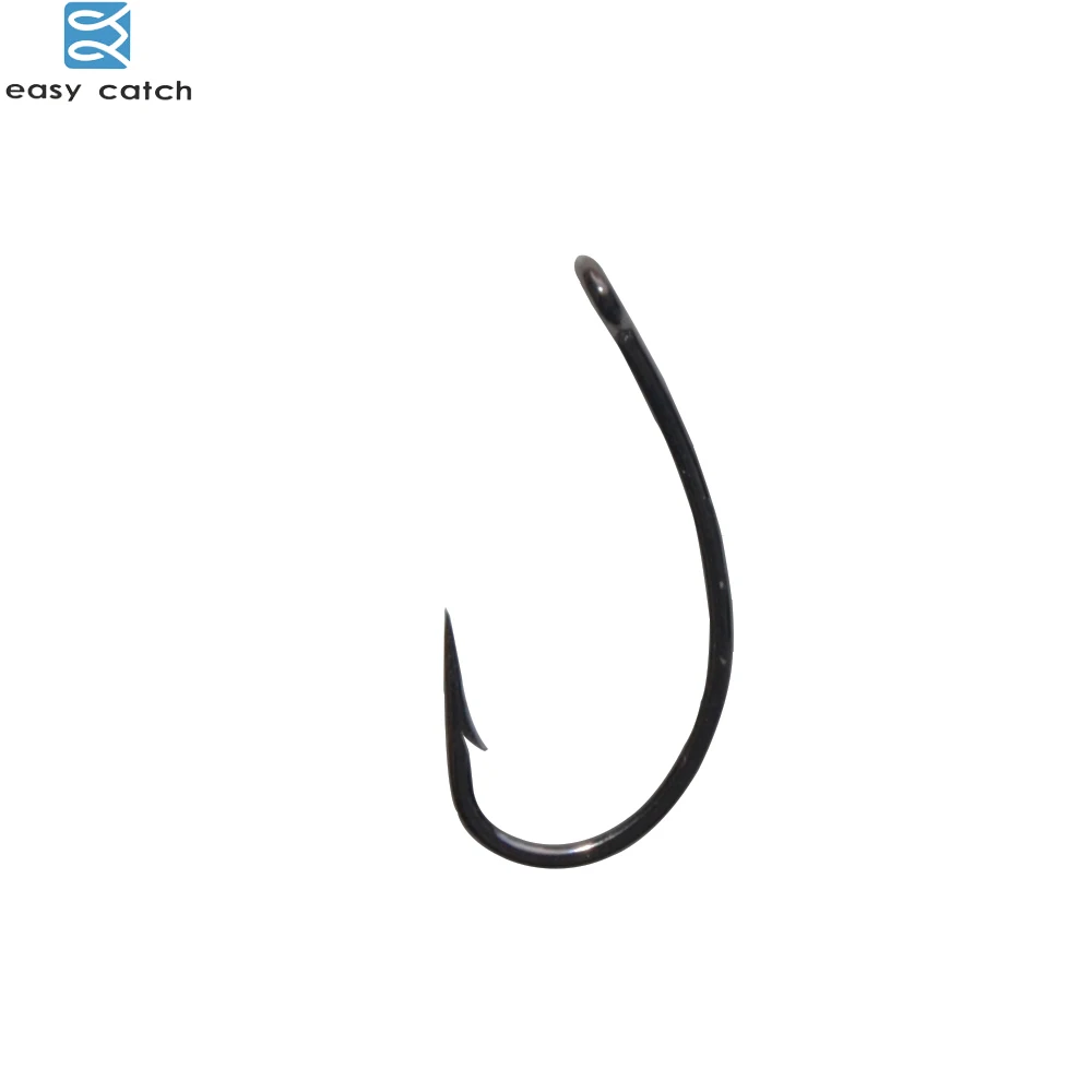 

EASY CATCH 50Pcs #2 #4 #6 #8 Teflon Coated Sharp black Barbed Curve Carp Fishing Hooks for carp rig tackle