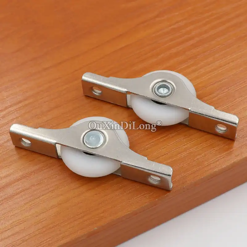 Brand New 20pcs Sliding Door Rollers Cabinet Nylon Wheels Pulleys
