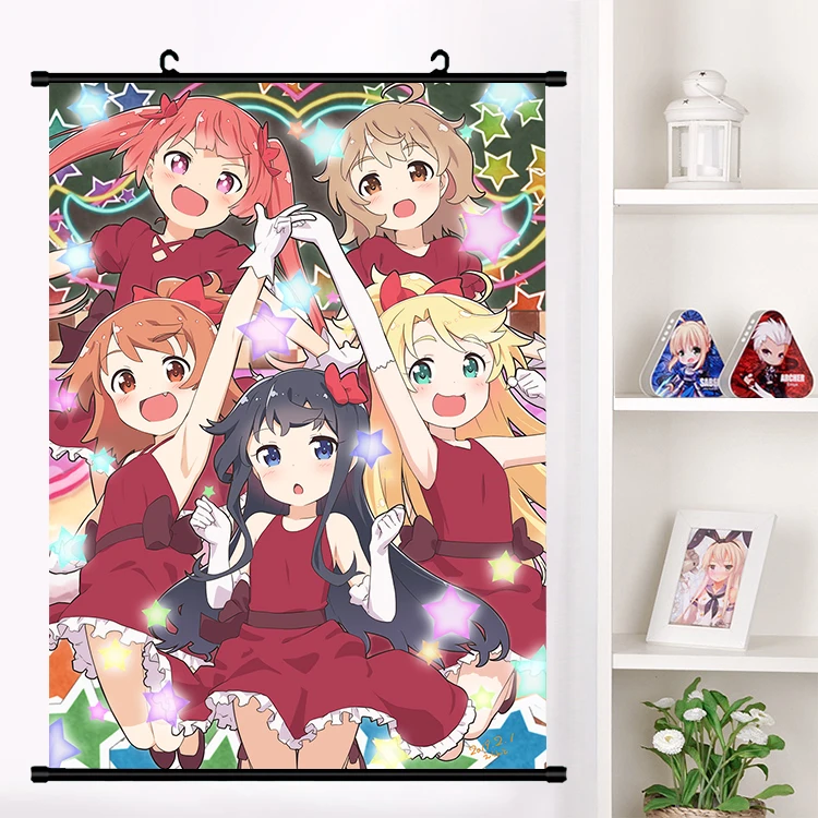 Аниме Watashi ni Tenshi ga Maiorita! Hana Shirosaki Косплей настенная прокрутка росписи постер