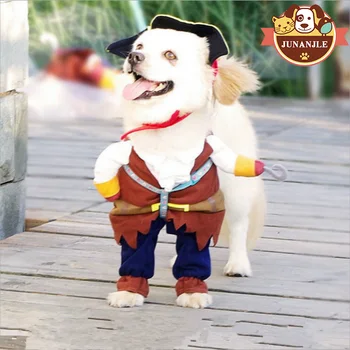 

1Pcs Halloween Pirate Suit Dog Clothes Costume Corsair Costume Puppy Suit Dressing Up Party Chihuahua Cosplay Accessories