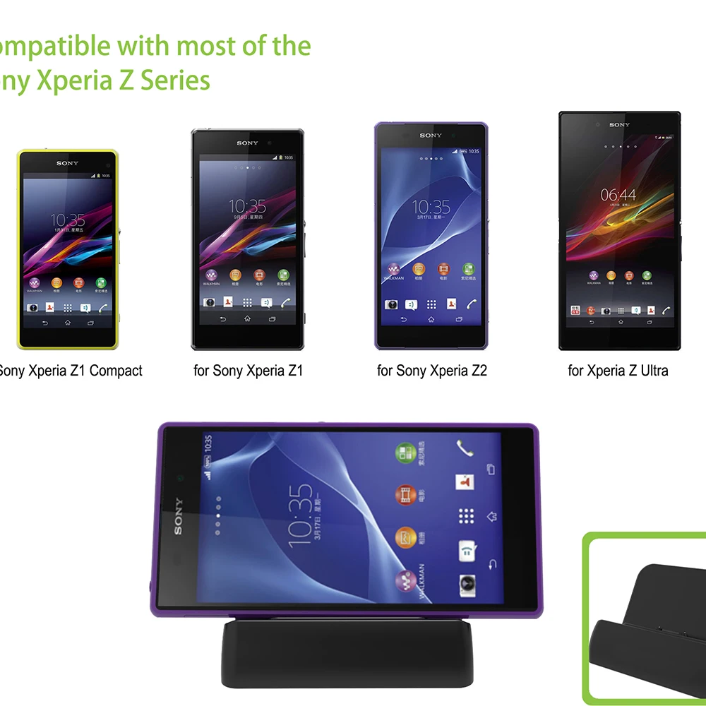 Зарядная док станция iMobi4 для Sony Xperia Z Ultra Z1 Z2 Mini Compact Z3 адаптер Универсальный
