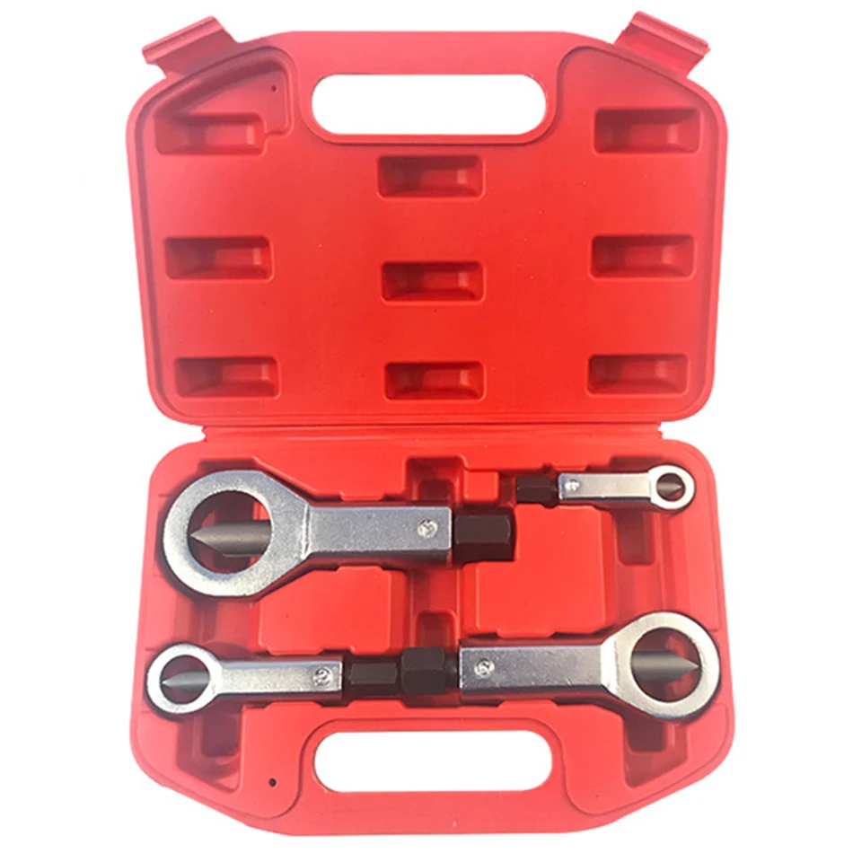 

9-27mm Damaged Rusty Nut Splitter Spanner Cracker Separator Bolt Nut Extractor Remove Cutter Tool Manual Pressure Tools Wrench