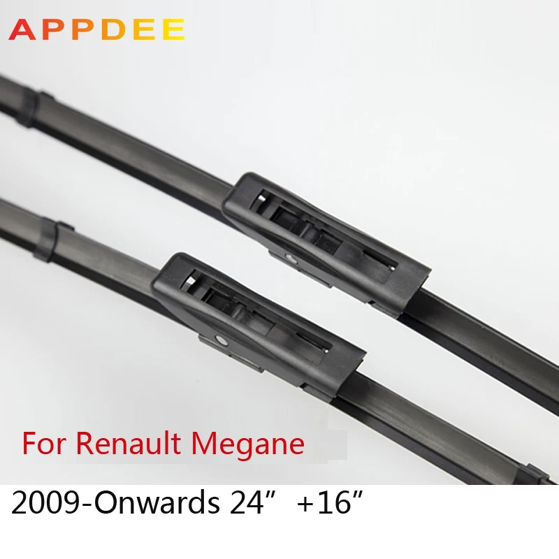 Pair Windscreen Wiper Blades For Renault Megane 3 2008 Onwards,Fit