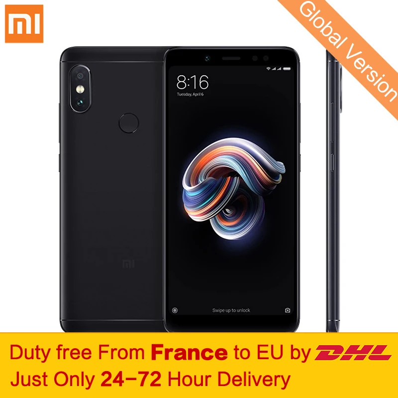 Free tax!Global Version Xiaomi Redmi Note 5 4GB 64GB Smartphone Snapdragon 636 Octa Core 5.99" 1080P 4000mAh 12MP AI Dual Camera