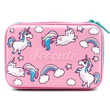 unicorn pencil case Kawaii kalem kutusu Anime estuche escolar Cartoon school supplies trousse scolaire stylo pen
