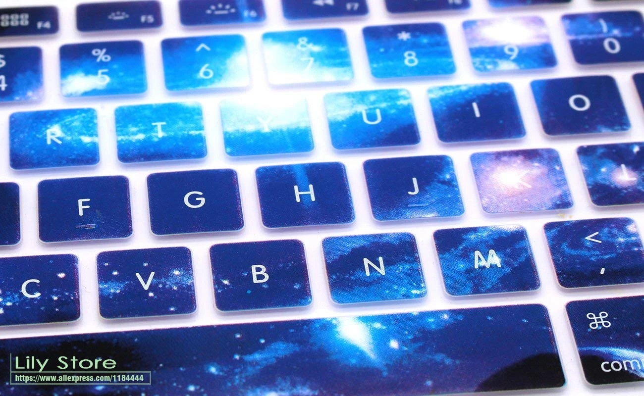 Для Macbook Pro 13 15 с или W/Out Retina силиконовый чехол для Air 3 Swirl Starry Sky клавиатуры |