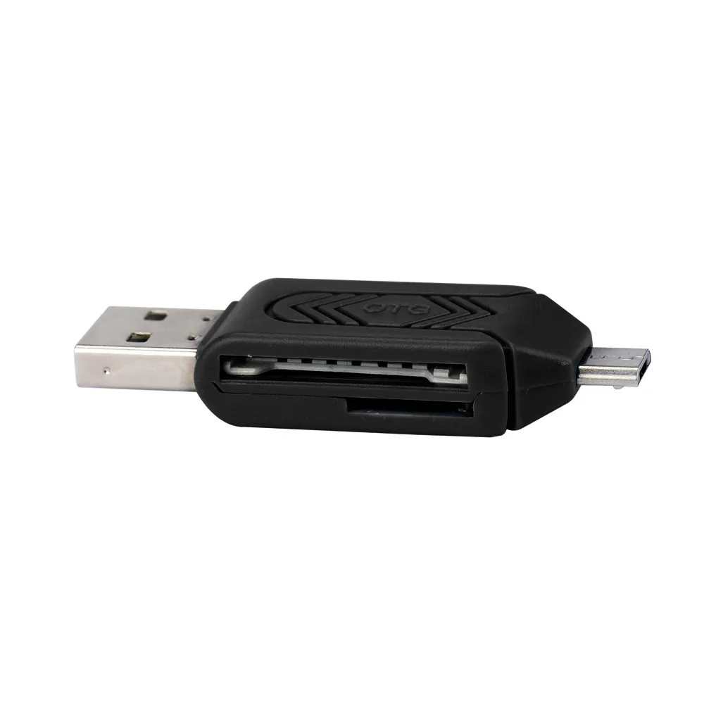 Для Носимых устройств MINI USB 2,0 + OTG Micro SD/SDXC TF кард-ридер адаптер U диск для relogio inteligente