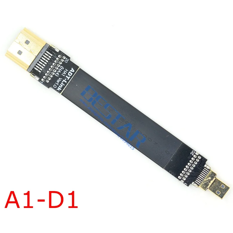 A1 HDMI 2 0 A Male to FPV Mini Micro экранированный FPC плоский кабель 4k 60Hz 5 см м для мультикоптера