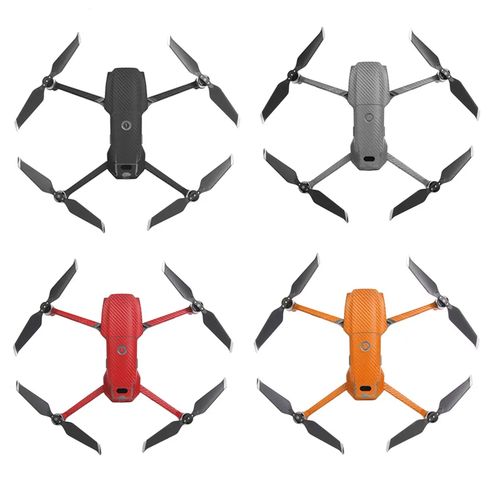 

For DJI Mavic 2 Pro/Zoom Carbon Fiber Waterproof Sticker Decals Drone Body and Remote Controller Skin Decal Stickers Full Set