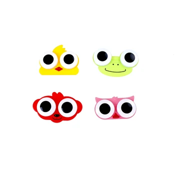 

Sweet Cartoon 3D Big Eyes Contact Lenses Box Case Owl Frog Animal Shape Contact lens Case