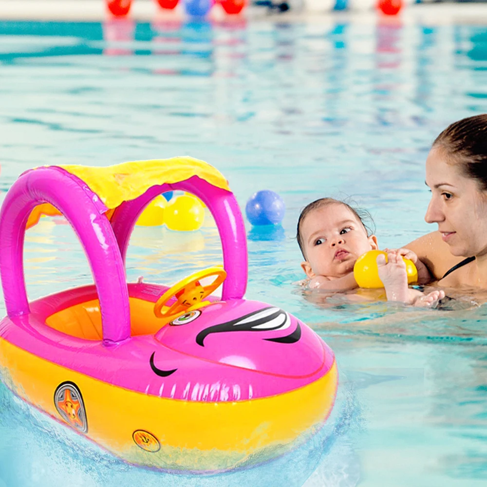 Надувные игрушки Лето Одежда заплыва кольцо плавающая машина детские для бассейна, погружаемый в воду зонтик руль